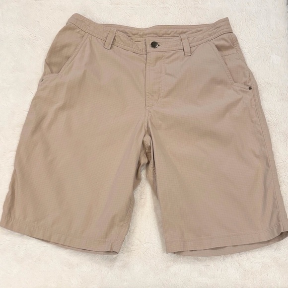 Lululemon 32 Tag Actual 30x10 Men’s Ripstop Active Performance Beige Tan Shorts - Picture 6 of 6